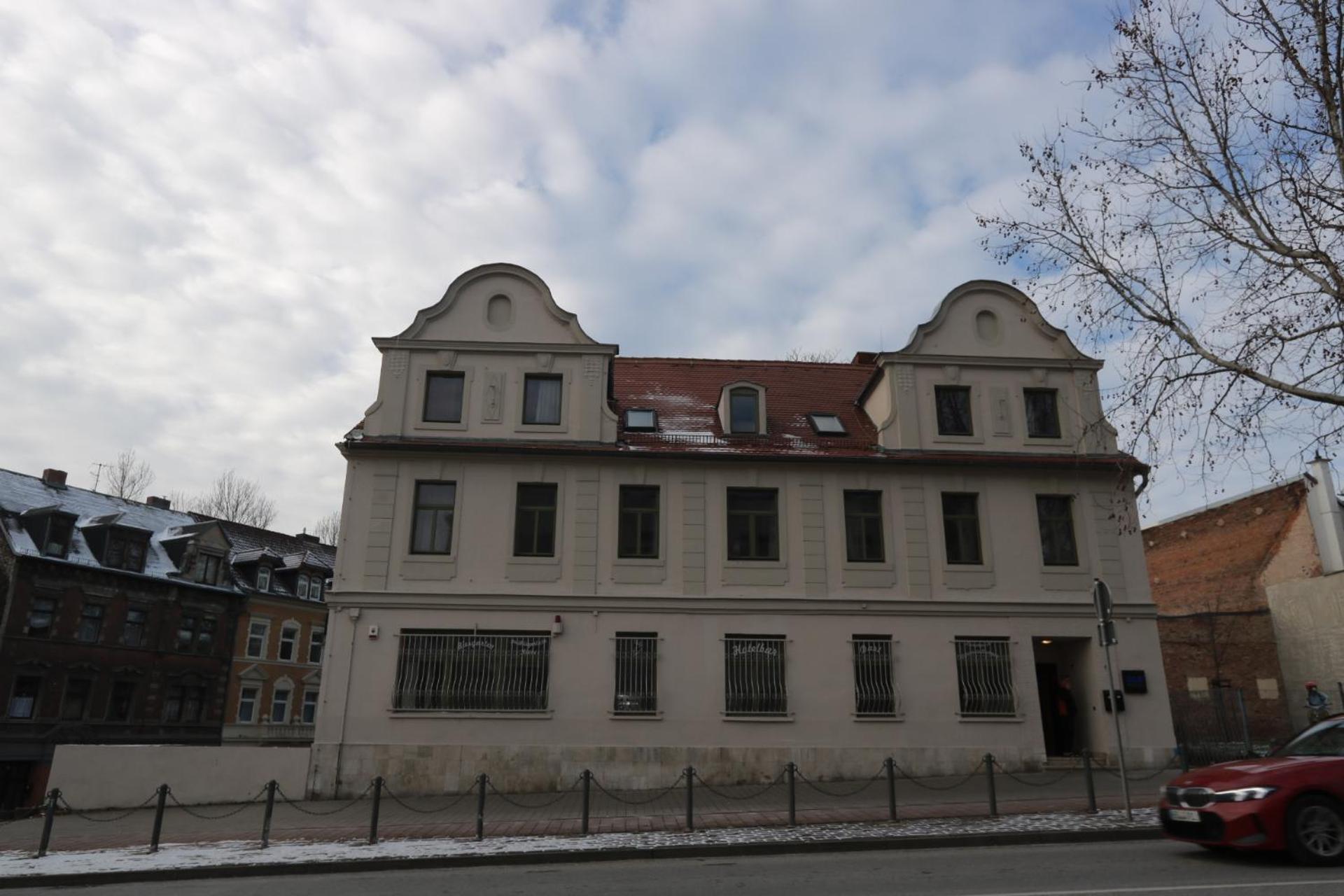 Hotel Am Fluss Saale Weißenfels Esterno foto